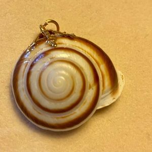 Vintage Bohemian Style Womens Natural Seashell Pendant